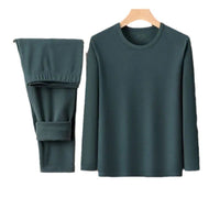 Men's Thermal Underwear Set Fleece Lined Long Johns for Autumn Winter