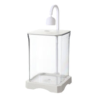 Mini Betta Fish Tank with LED Light for Desktop Office Home Living Room