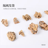 Natural Pine Bark Stone for Aquarium Landscaping, Terrarium, and Bonsai Decor
