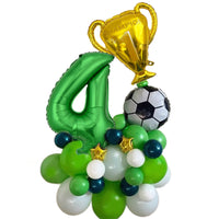 Soccer Theme Balloon Column & Trophy Set for Birthday Party Decorations