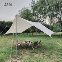 Hexagonal Camping Tarp Shelter Waterproof Sunshade for Outdoor Activities