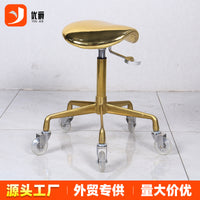 Hair Salon Swivel Stool with Wheels, Adjustable Hydraulic Barber Chair for Stylists