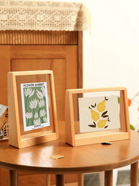 Acrylic Solid Wood Photo Frame Desktop Display for 6, 7, 8, 10 Inch Pictures
