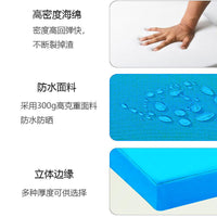 Outdoor Waterproof UV-Resistant Rectangular Sponge Cushion for Patio Garden Bench Sofa
