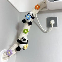 Decorative Rope Wrap for Pipes with Artificial Flowers