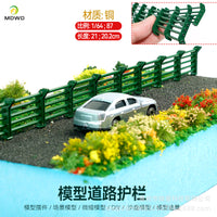 Miniature Copper Highway Guardrail Model for DIY Dioramas and Architectural Sand Tables