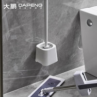 Toilet Brush Set with Holder, Wall-Mounted or Freestanding, No-Drill Cleaning Brush