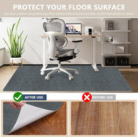 Office Chair Mat for Hardwood Floors and Carpet, Non-Slip Self-Adhesive Floor Protector