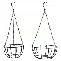 Simple Iron Art Balcony Hanging Planter Basket for Green Plants & Succulents