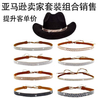 DIY Hat Decoration Band for Cowboy and Straw Hats