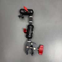 Motorcycle Handlebar Mount for Action Cameras - 360° Panoramic Clamp with 1/4" Screw