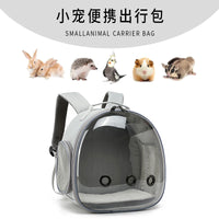 Portable Transparent Pet Carrier Backpack for Small Animals - Cats, Birds, Hamsters, Parrots, Rabbits