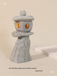 Japanese Zen Garden Stone Lantern Ornament for Micro Landscape Aquarium Bonsai Decor