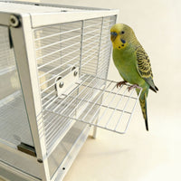 Parrot Platform Perch for Bird Cages - Expandable Metal Mesh Platform