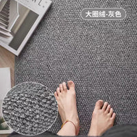 Minimalist Sisal-Look Machine Washable Area Rug for Living Room Bedroom Tatami Tea Room