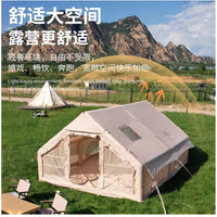 Portable 300D Inflatable Camping Tent for Outdoor Overnight Stays, Rainproof & Sun Protection, Easy Setup