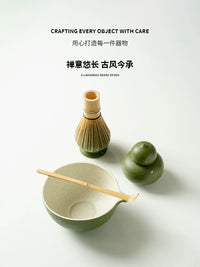 Matcha Bowl and Whisk Set - Ceramic Song Dynasty Style Tea Ceremony Kit