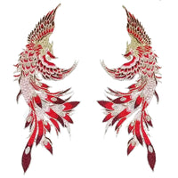 Embroidered Phoenix Applique for Cheongsam and Hanfu
