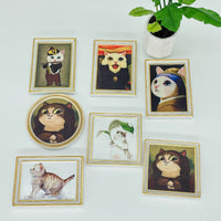 1:12 Dollhouse Miniature Gold Carved Frame Resin Wall Art