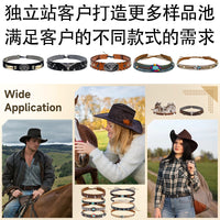 DIY Hat Decoration Band for Cowboy and Straw Hats