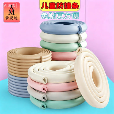 W-Type Extra Thick Wall Edge Protector Strip for Child Safety - No Adhesive Needed, Kindergarten Anti-Collision Corner Guard