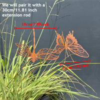 Metal Dragonfly Butterfly Wall Decor Outdoor Garden Art