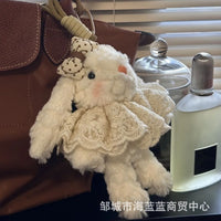 Cute Lop-Eared Bunny Plush Toy Keychain Bag Charm