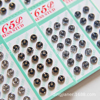 6mm Copper Snap Fasteners for Doll Clothes, Invisible Press Studs