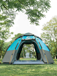Wolf Totem Automatic Hexagonal Camping Tent, Waterproof UV Protection, Portable for Family Outdoor Activities