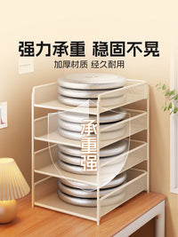 Multi-layer Metal Desk File Organizer with Pull-out Trays for A4 Documents