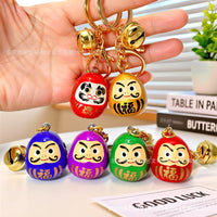 Cute Daruma Doll Keychain Pendant for Bags and Keys