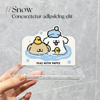 Wall-Mounted Acrylic Soap Dish with Drainage for Bathroom