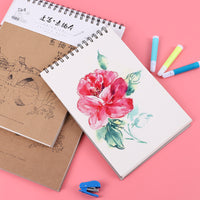 Professional Sketchbook A4 16K 8K Coil-Bound Drawing Pad for Artists