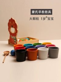Montessori Color Recognition Fine Motor Skill Training Educational Toy for Toddlers