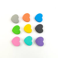 Mini Heart-Shaped Double-Sided Nail File Sponge Block for Manicure Polishing