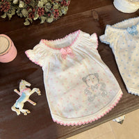 Pet Dog Floral Sling Dress for Summer - Maltese, Shih Tzu, Teddy