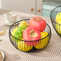 Nordic Style Iron Art Fruit Basket for Living Room Tabletop Snacks and Candies, Creative Home Storage Tray