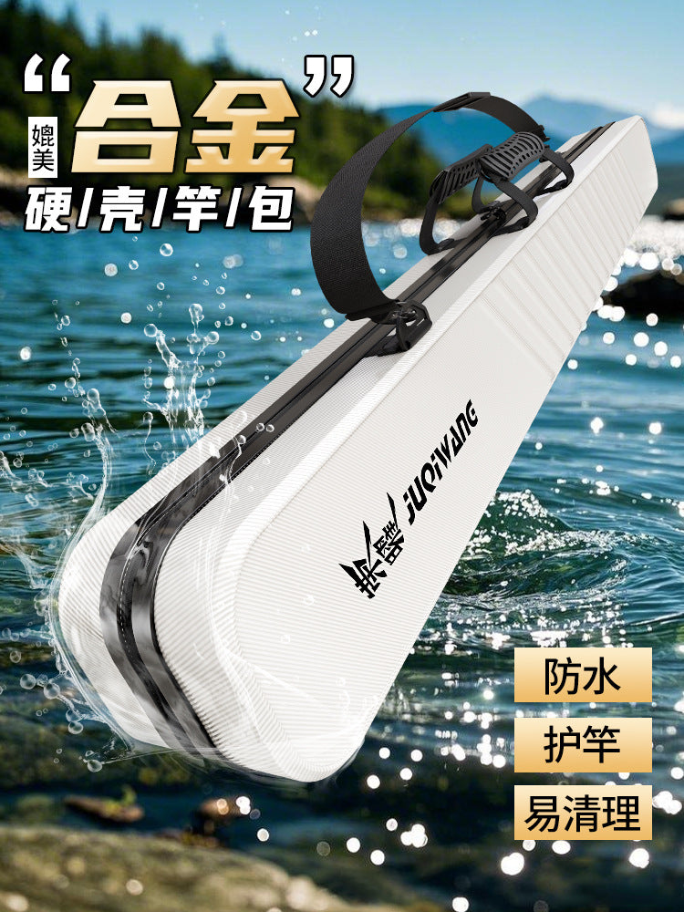 Portable Hard Shell Fishing Rod Bag Lightweight Waterproof Multi-functional Storage Case