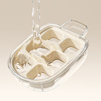 Food-Grade Silicone Ice Cube Tray with Lid for Refrigerator, Mini Square Ice Maker