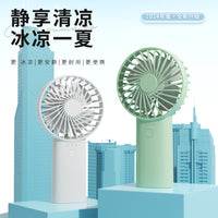 Portable USB Rechargeable Handheld Folding Mini Fan for Office & Outdoor Use