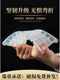Clear Silicone Ice Cube Tray with Storage Box and Scoop, Stackable Ice Maker for Home Freezer
