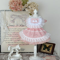 Handmade Pink Gradient Princess Dress for Small Dogs and Cats