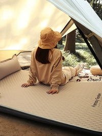 Dream Garden Outdoor Camping Self-Inflating Sleeping Pad Portable Tent Moisture-Proof Mat Thickened Floor Mat for Home Lunch Break