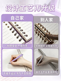 Deli B5/A4 Detachable Error Correction Notebook for Students, 360/240 Pages, for Math, English, Chinese