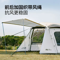 Lansheng Tunnel Tent Large Outdoor Camping Equipment Family Overnight Rainproof