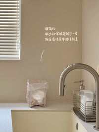 Stainless Steel Foldable Countertop Trash Can for Kitchen Wet Waste