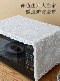 Penglai Embroidered Microwave Oven Dust Cover with Storage Pockets