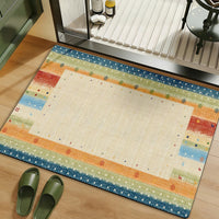 Dopamine Bathroom Mat Absorbent Non-Slip Linen Floor Mat for Wet/Dry Separation