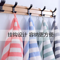 Coral Fleece Striped Towel Set - Thick, Quick-Dry, Super Absorbent Bath Towels