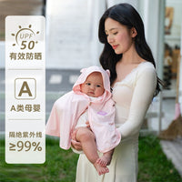 UPF50+ Baby Sun Protection Cape with Cooling Fabric for Outdoor Use